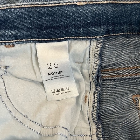 Mother The Hustler Ankle Fray Stretch High Rise Satisfaction, Guaranteed Jeans - Picture 7 of 9